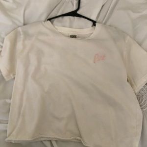 PINK embroidered tee